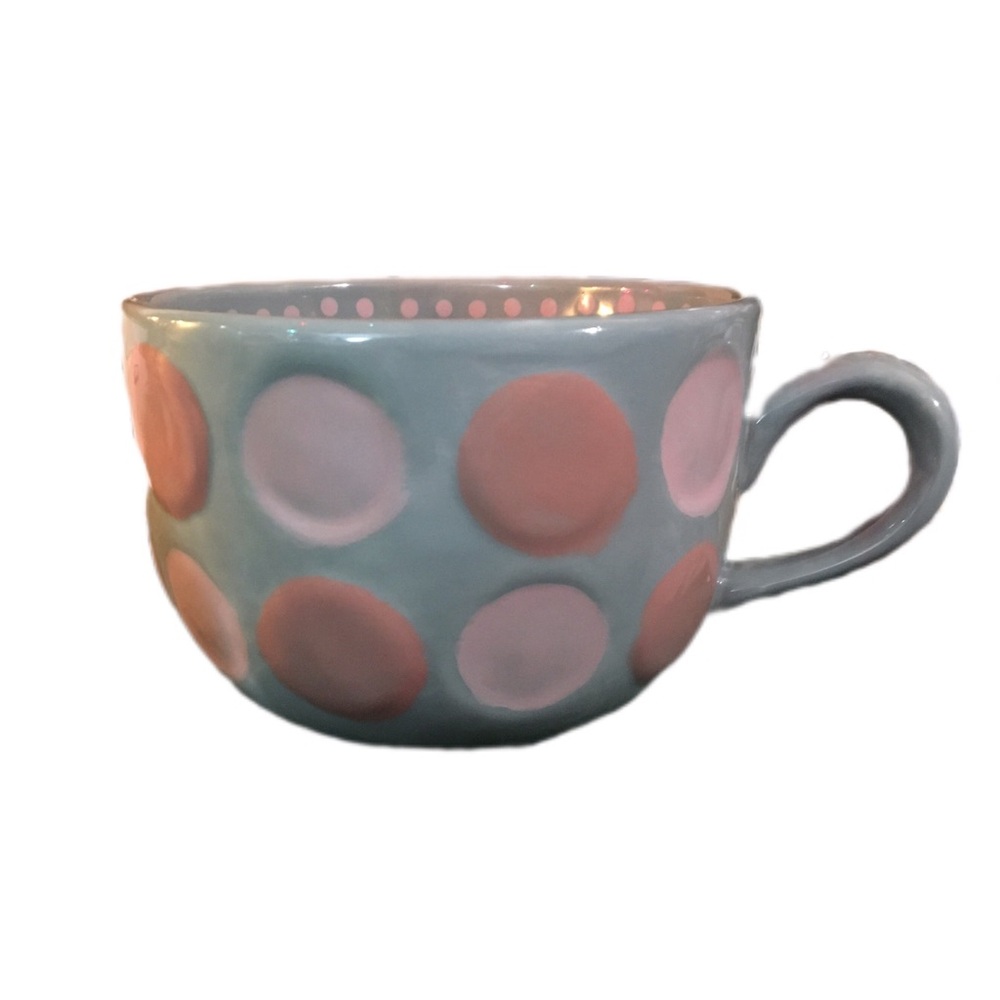 Polka Dot Ceramic Mug Large